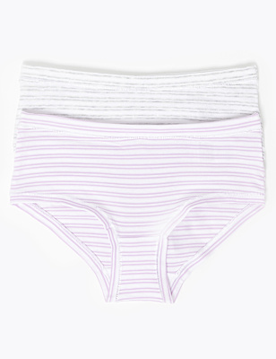 2 Pack Flexifit&trade; Striped Shorts (6-16 Yrs)