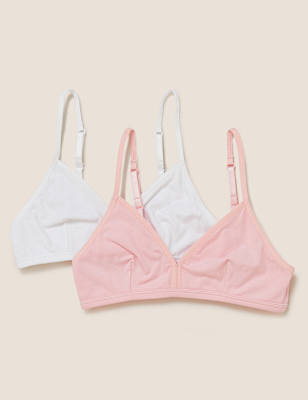 2pk Flexifit&trade; Cotton with Lycra&reg; First Bras