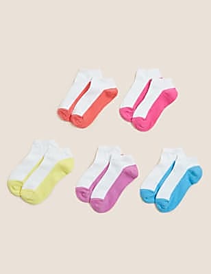 5pk Cotton Rich Coloured Trainer Liners™