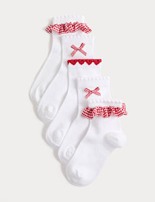 5 Pack Cotton Rich Socks (6 Small - 7 Large)
