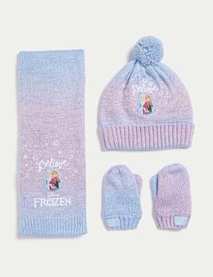 Kids' Frozen&trade; Hat, Scarf and Mitten Set (1-6 Yrs)