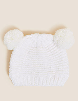 Kids' Cotton Rich Pom Pom Hat (0-6 Yrs)