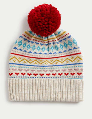Kids&rsquo; Fair Isle Winter Hat (1-13 Yrs)