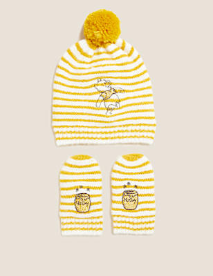 Kids' Winnie the Pooh&trade; Hat and Mitten Set