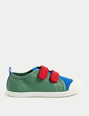 Kids' Colour Block Riptape Pumps