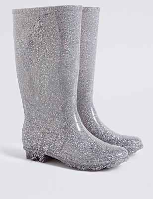 Kids&rsquo; Glitter Wellies
