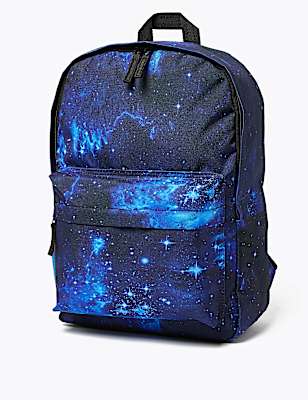 Kids&rsquo; Space Design Water Repellent School Backpack