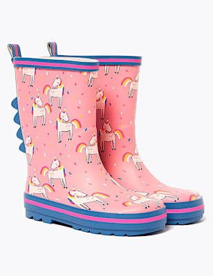 Kids' Unicorn Wellies (5 Small - 12 Small)