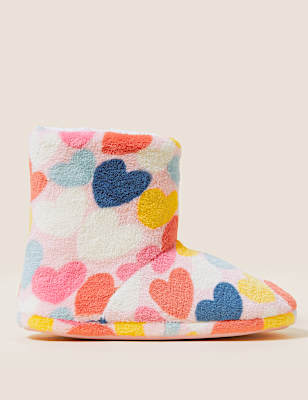 Kids' Heart Slipper Boots (4 Small - 6 Large)