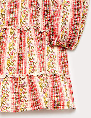 Pure Cotton Floral Maxi Dress (6-16 Years)