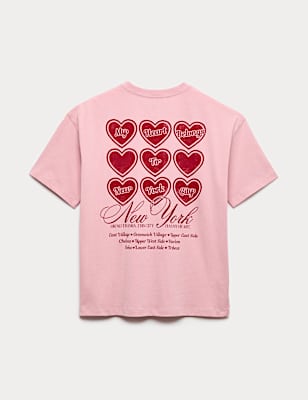Pure Cotton New York Graphic T-Shirt (6-16 Yrs)