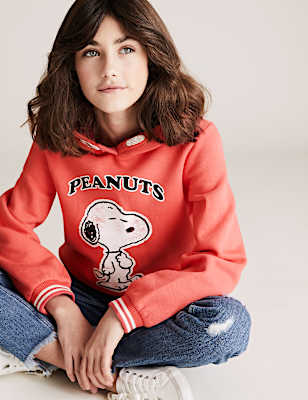 Snoopy™ Peanuts Slogan Hoodie (6-16 Yrs)