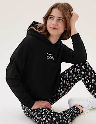 Cotton Rich Icon Slogan Hoodie (6-16 Yrs)