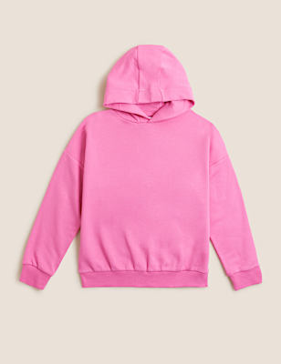 Cotton Rich Plain Hoodie