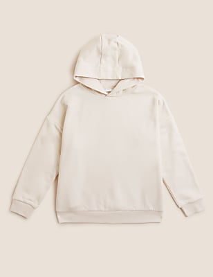 Cotton Rich Plain Hoodie