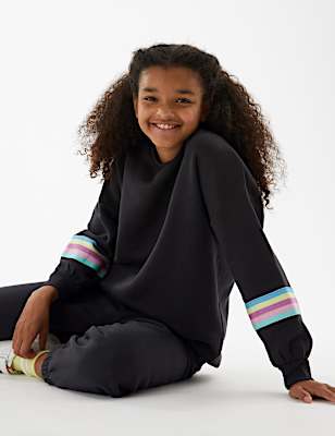 Cotton Rich Striped Sweatshirt (6-16 Yrs)
