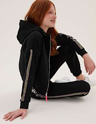 Side Stripe Zip Hoodie (6-16 Yrs)