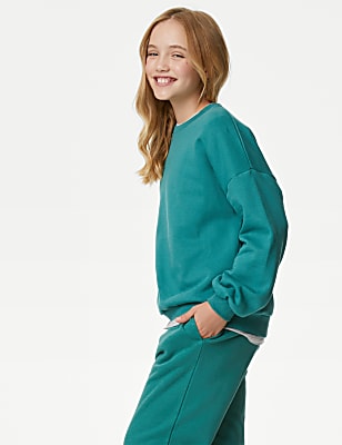 Cotton Rich Plain Sweatshirt (6-16 Yrs)