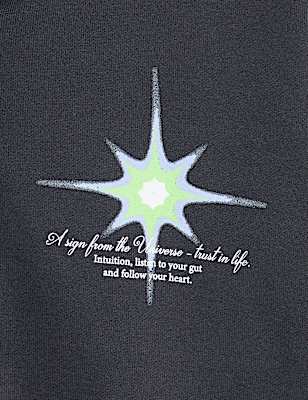 Cotton Rich Star Sign Graphic Zip Hoodie (6-16 Yrs)