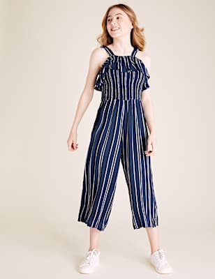 Striped Frill Jumpsuit (6-14 Yrs)