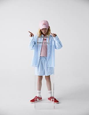 Pure Cotton Striped Shirt (6-16 Yrs)