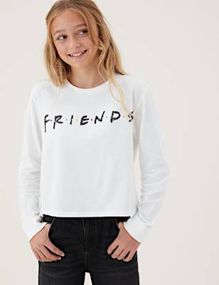 Pure Cotton Friends&trade; Sequin Top (6-16 Yrs)