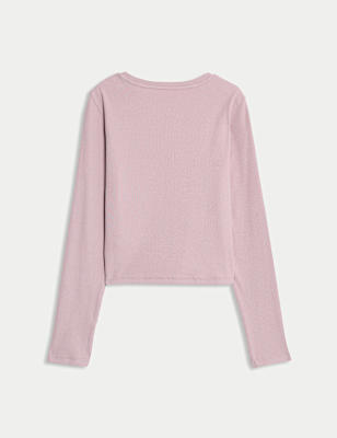 Cotton Rich Ribbed Plain Top (6-16 Yrs)