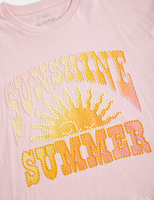 Pure Cotton Graphic T-Shirt (6-16 Yrs)