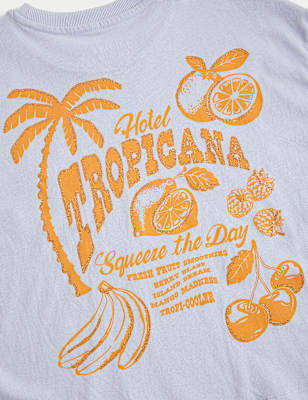 Pure Cotton Graphic T-Shirt (6-16 Yrs)