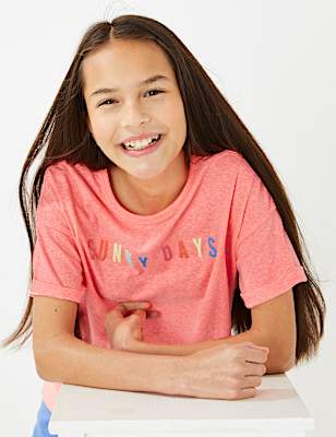 Rainbow Sunny Days Graphic T-Shirt (6-16 Yrs)