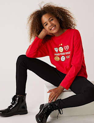 SmileyWorld® Pure Cotton Slogan Top