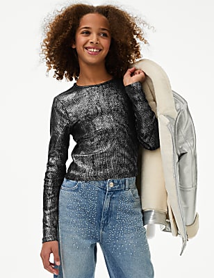 Cotton Rich Ribbed Top (2-16 Yrs)