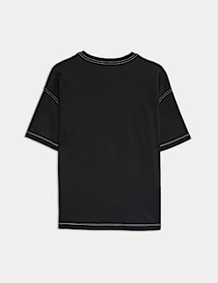 Pure Cotton Embroidered T-Shirt (2-16 Yrs)