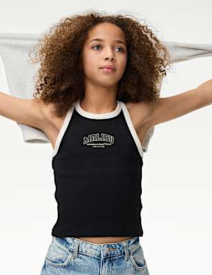 Cotton Rich Ribbed Vest (2-16 Yrs)