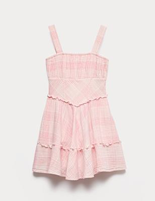 Checked Corset Mini Dress (6-16 Yrs)