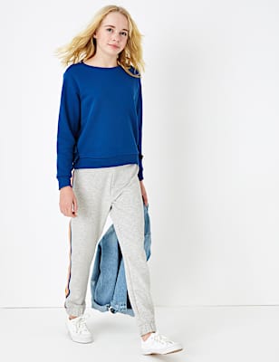 Cotton Rich Rainbow Side Stripe Joggers (6-16 Yrs)