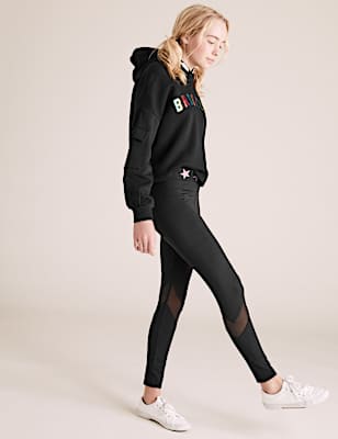 Mesh Panel Sports Leggings (6-16 Yrs)