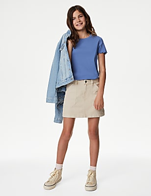 Pure Cotton Cargo Skirt (6-16 Yrs)