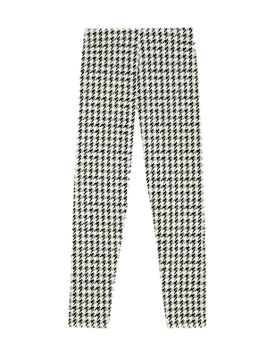 Cotton Rich Dogtooth Leggings (6-16 Yrs)