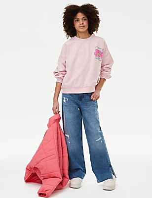 Pure Cotton Denim Jeans (6–16 Yrs)