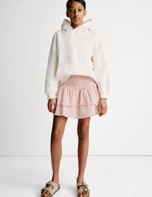 Cotton Rich Ditsy Floral Skirt (6-16 Yrs)