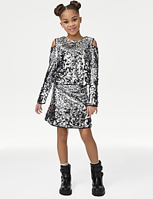 Mini Sequin Skirt (6-16 Yrs)