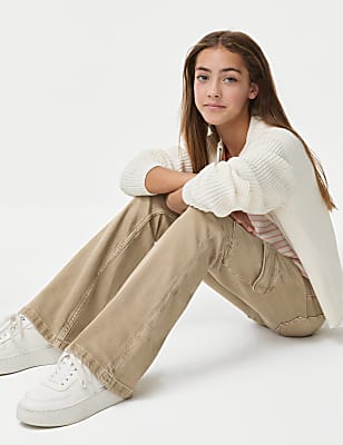 Denim Flared Cargo Jeans (6-16 Yrs)