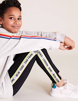 Organic Cotton Cities Stripe Leggings (6-16 Yrs)