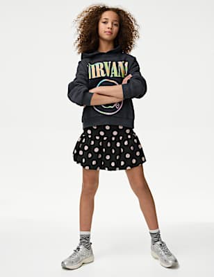 Animal Print Ruffle Skirt (6-16 Yrs)