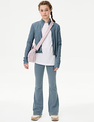 Cotton Rich Flared Leggings (6-16 Yrs)