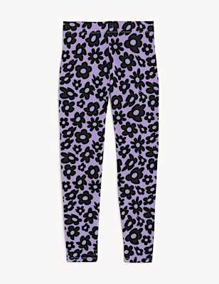 Cotton Rich Floral Leggings