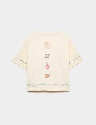 Pure Cotton Shell Graphic T-Shirt (6-16 Yrs)