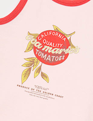 Cotton Rich Graphic Vest