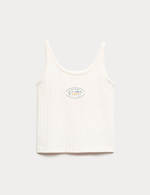 Cotton Rich Pointelle Cami Top (6-16 Yrs)